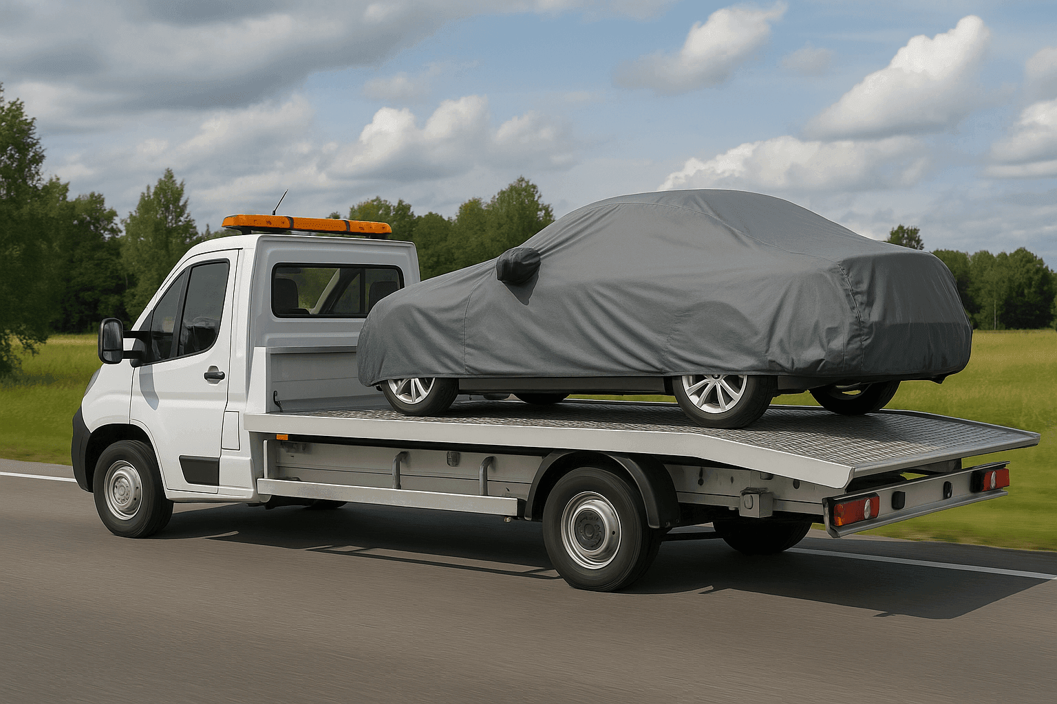 Transport individuel de véhicule haut de gamme sans roulage